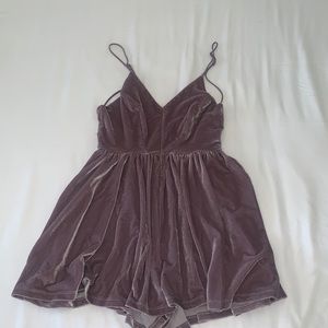 Light Purple Romper ( open back )